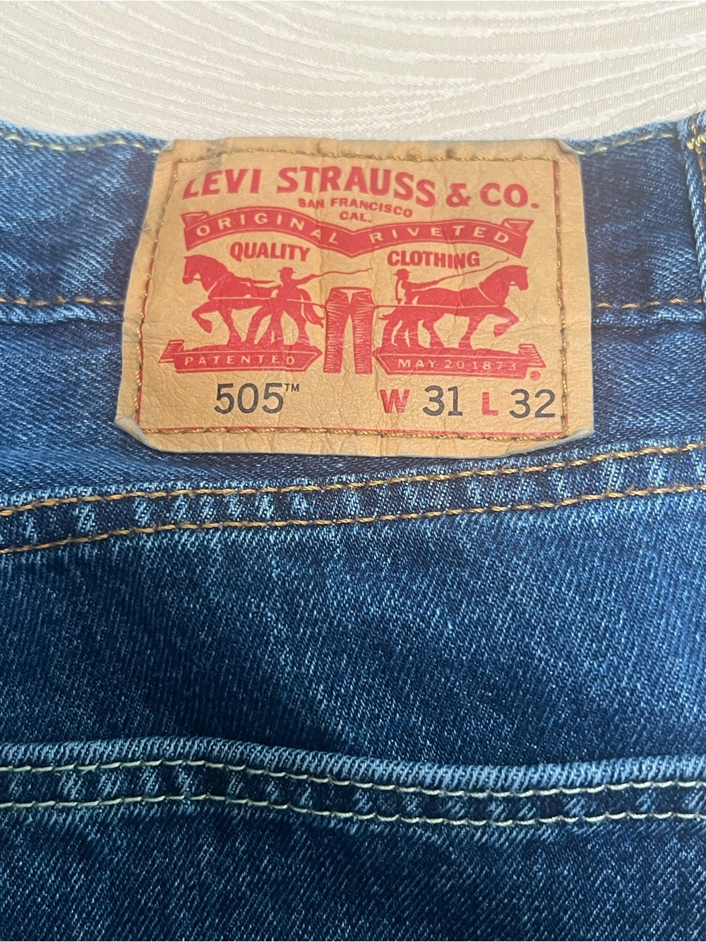 Levi's 505 vintage Straight Men's Jeans in Blue size 31x32